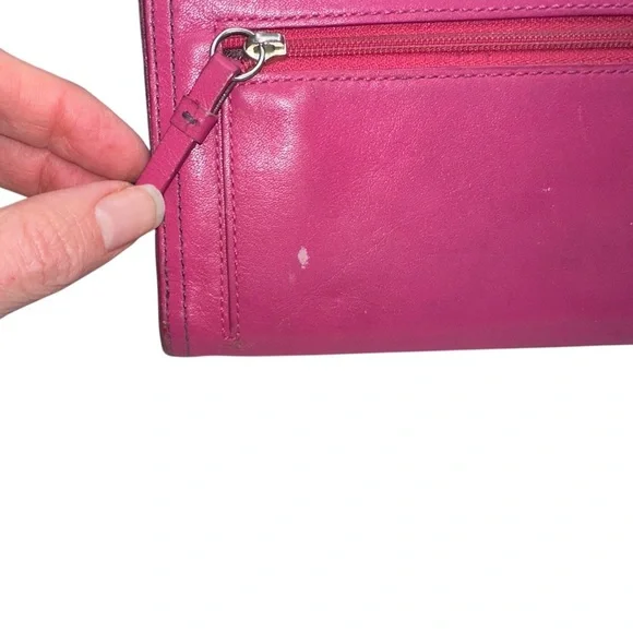 Coach Vintage Fuchsia Leather Wallet - Picture 7 of 13